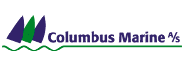Columbus Marine A/S firmalogo med sejl og bølge
