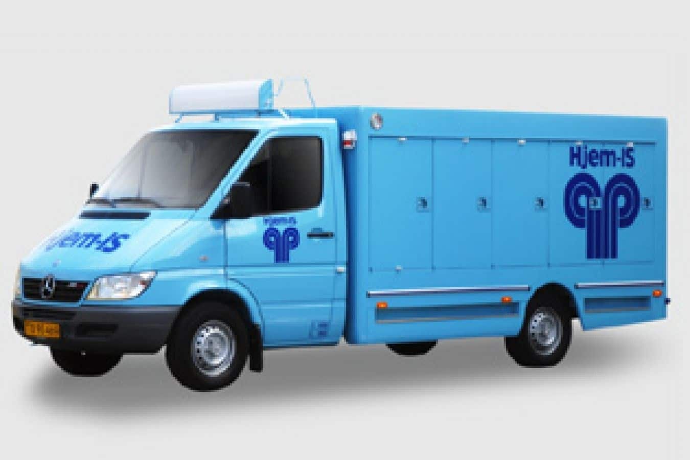 Blå Hjem-IS lastbil til islevering